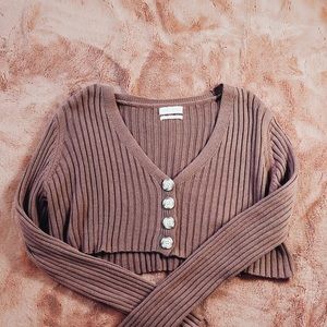 never worn, bought new, crop top cardigan, size L